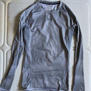 Grey long sleeve UA compression heatgear